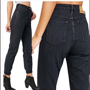 Vintage L. A. Blues Faded Black Mom Jeans 12